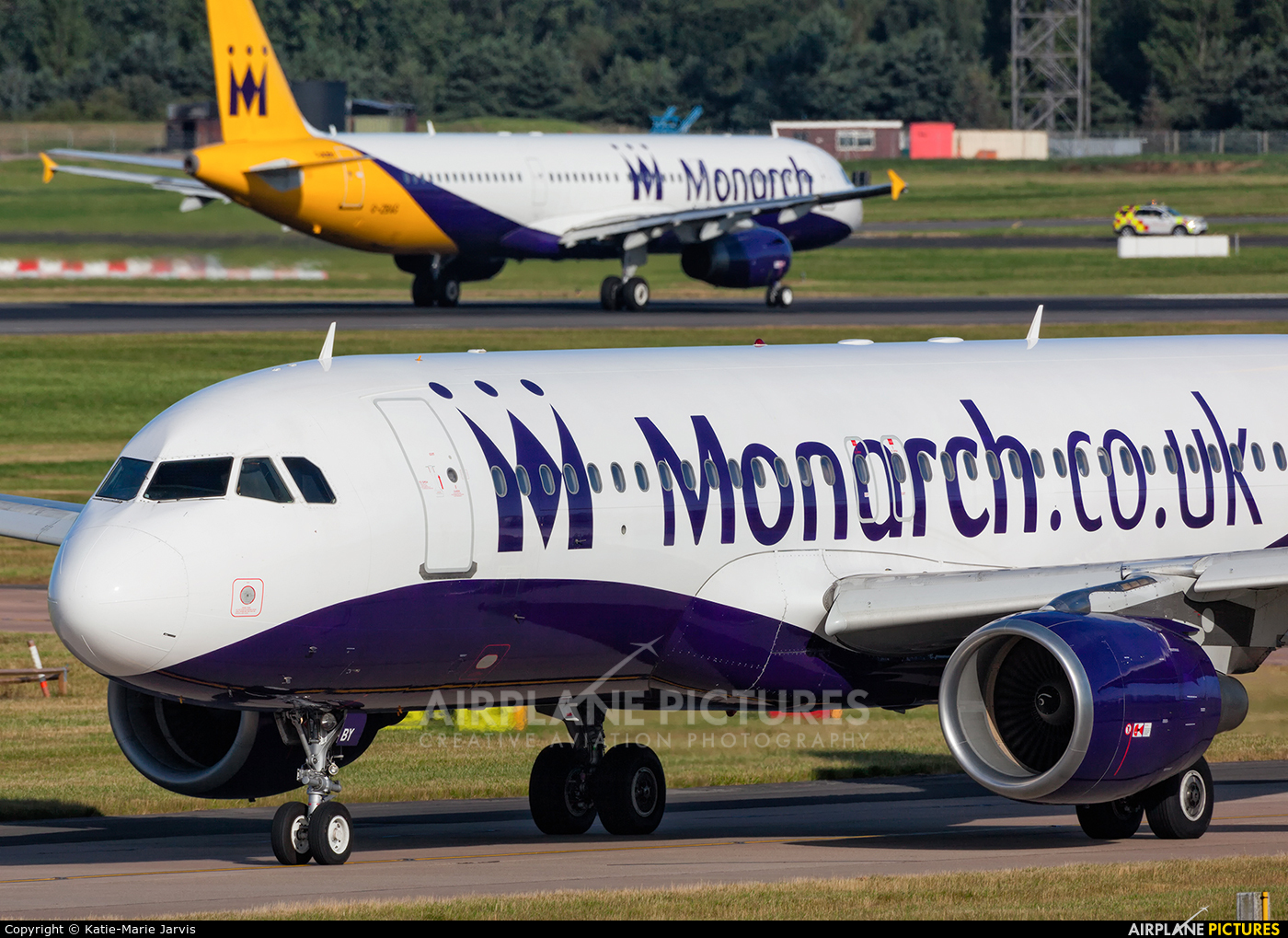 Monarch Airlines G-OZBY aircraft at Birmingham