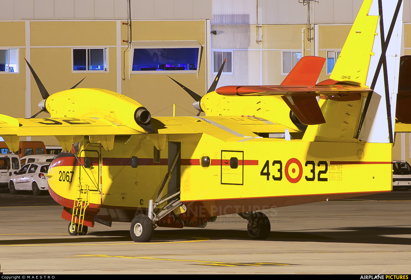 Spain - Air Force UD.14-02 aircraft at Tenerife Sur - Reina Sofia