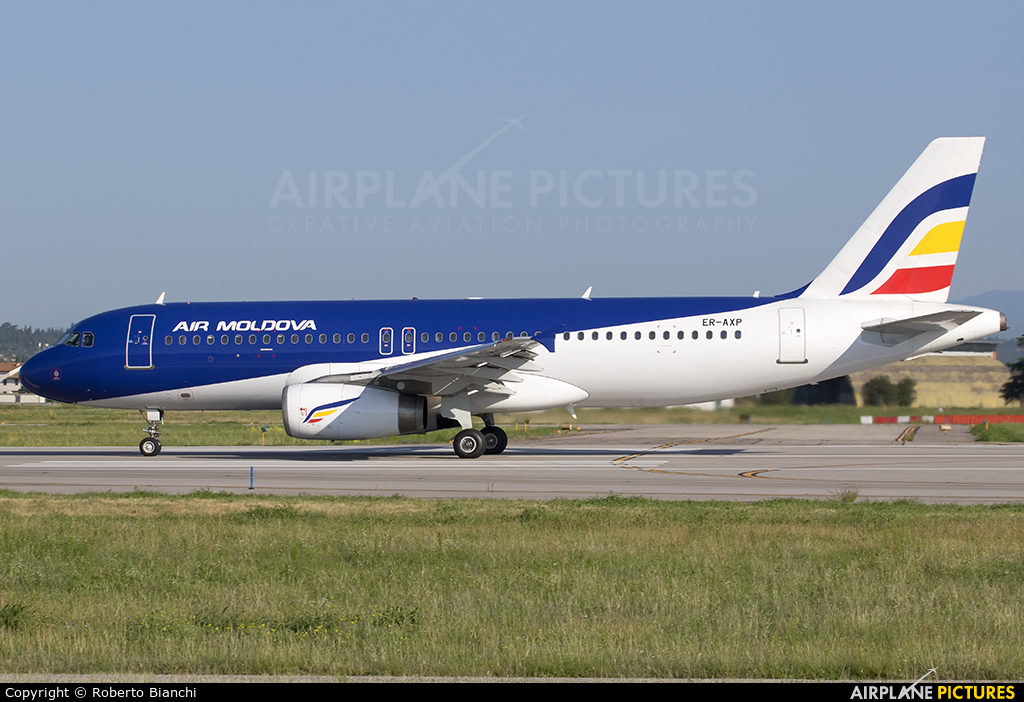Air Moldova ER-AXP aircraft at Verona - Villafranca