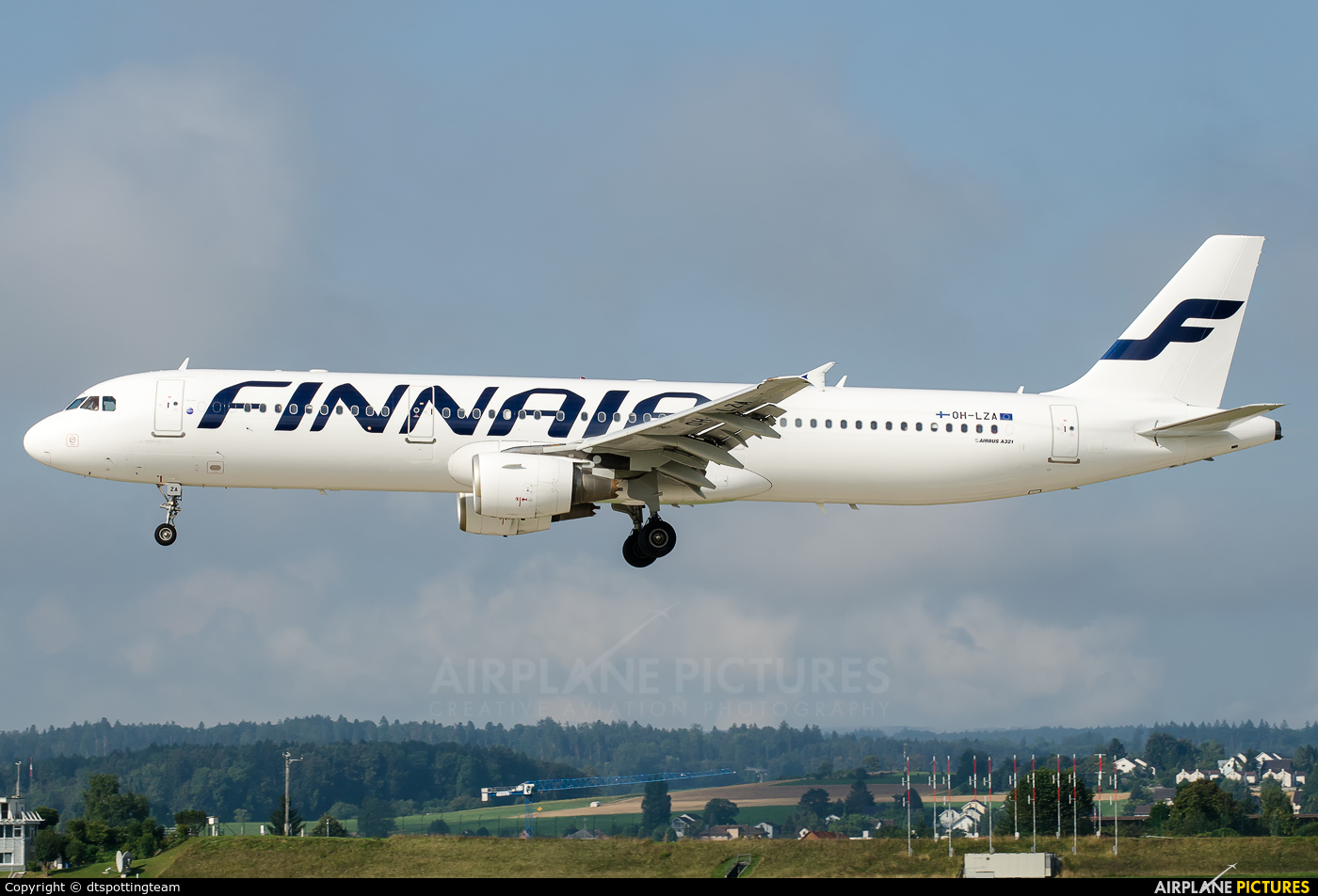 Finnair OH-LZA aircraft at Zurich