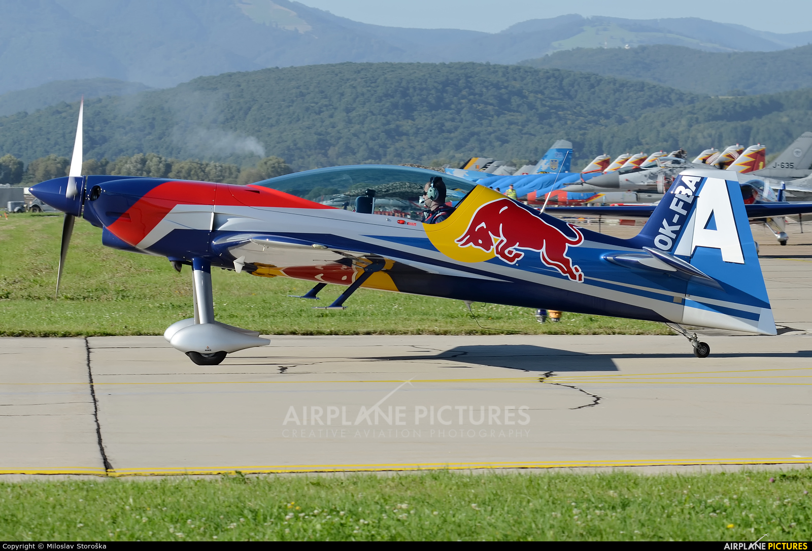 The Flying Bulls : Aerobatics Team OK-FBA aircraft at Sliač