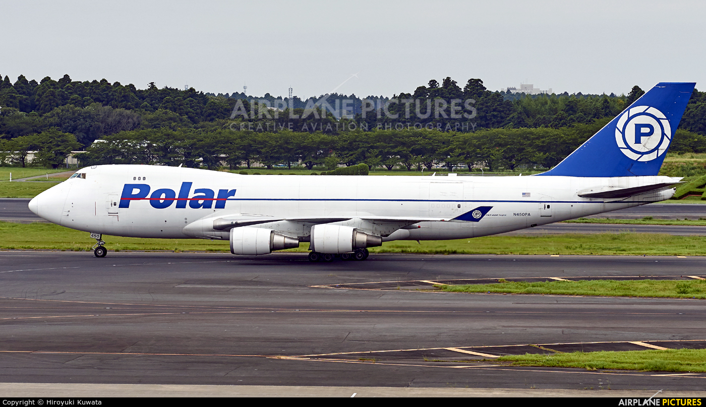 Polar Air Cargo N450PA aircraft at Tokyo - Narita Intl
