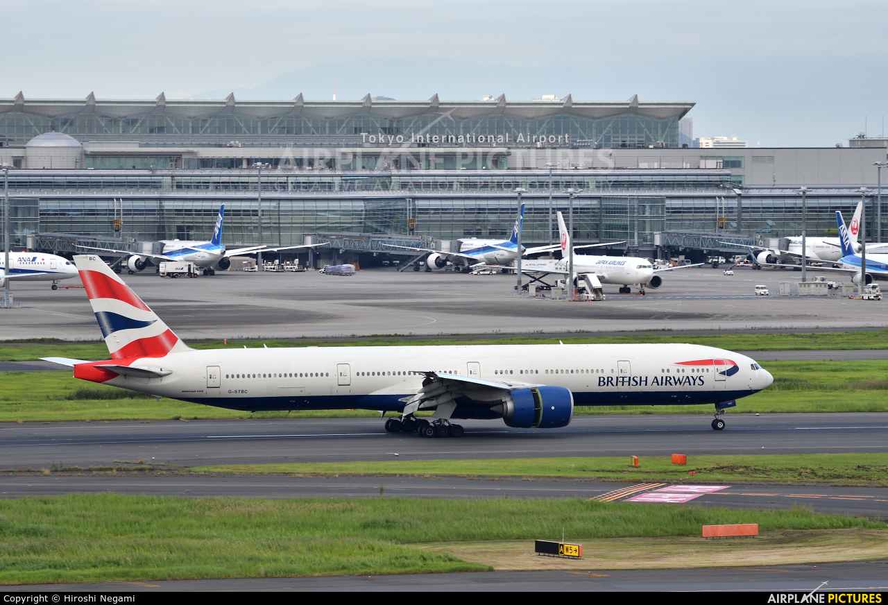 British Airways G-STBC aircraft at Tokyo - Haneda Intl