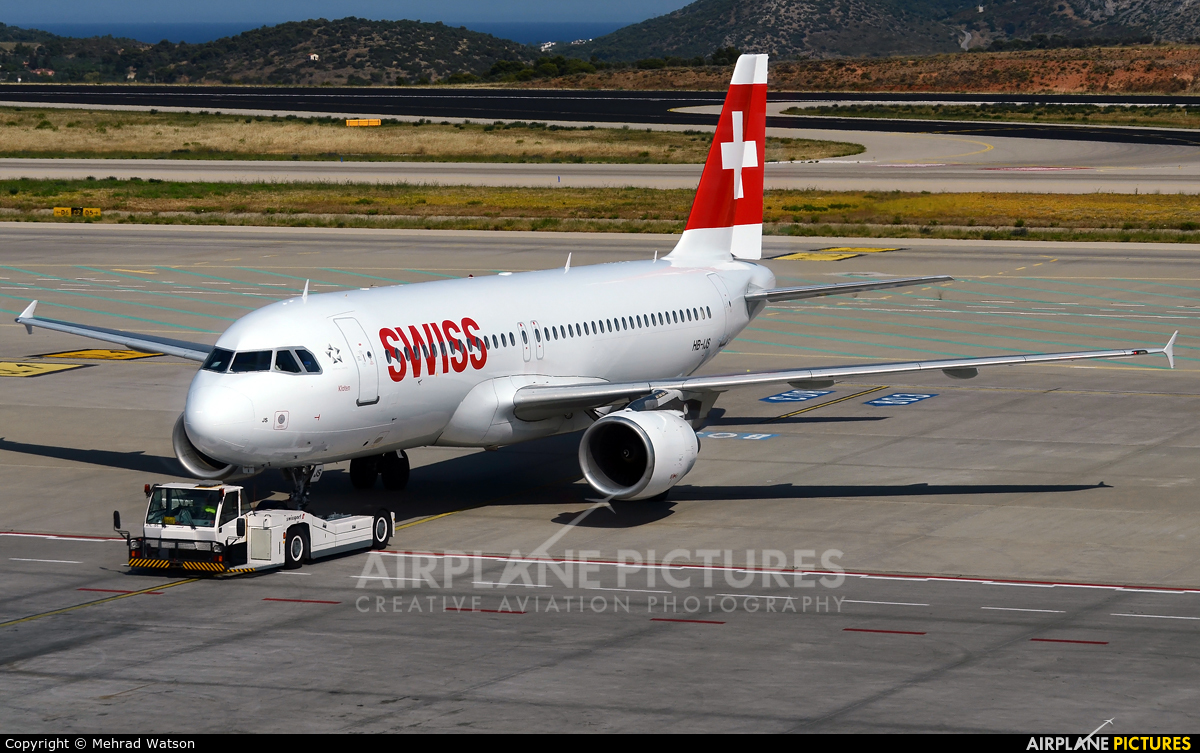 Swiss HB-IJS aircraft at Athens - Eleftherios Venizelos