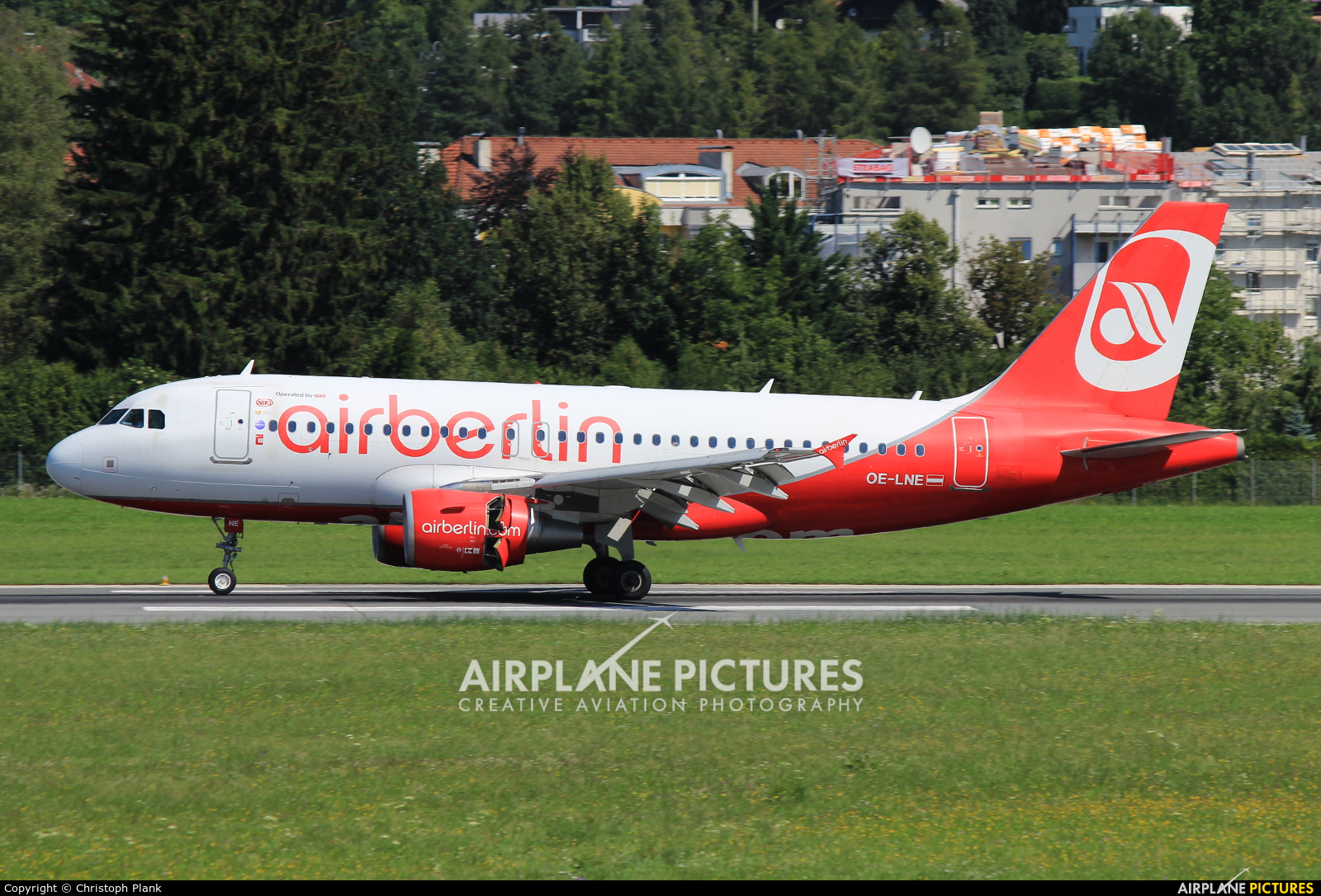 Niki OE-LNE aircraft at Innsbruck