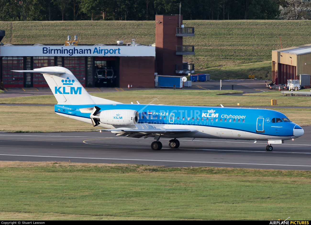 KLM Cityhopper PH-KZB aircraft at Birmingham