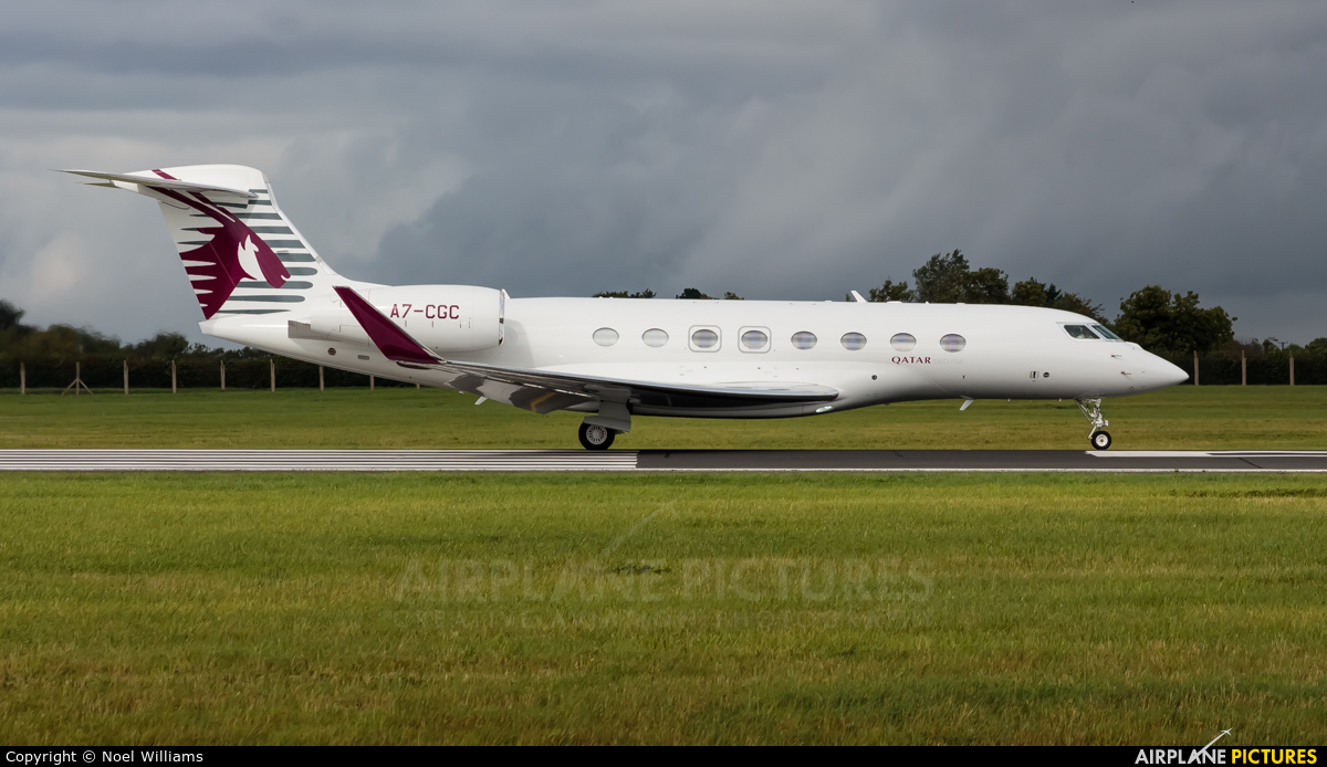 Qatar Executive A7-CGC aircraft at Dublin