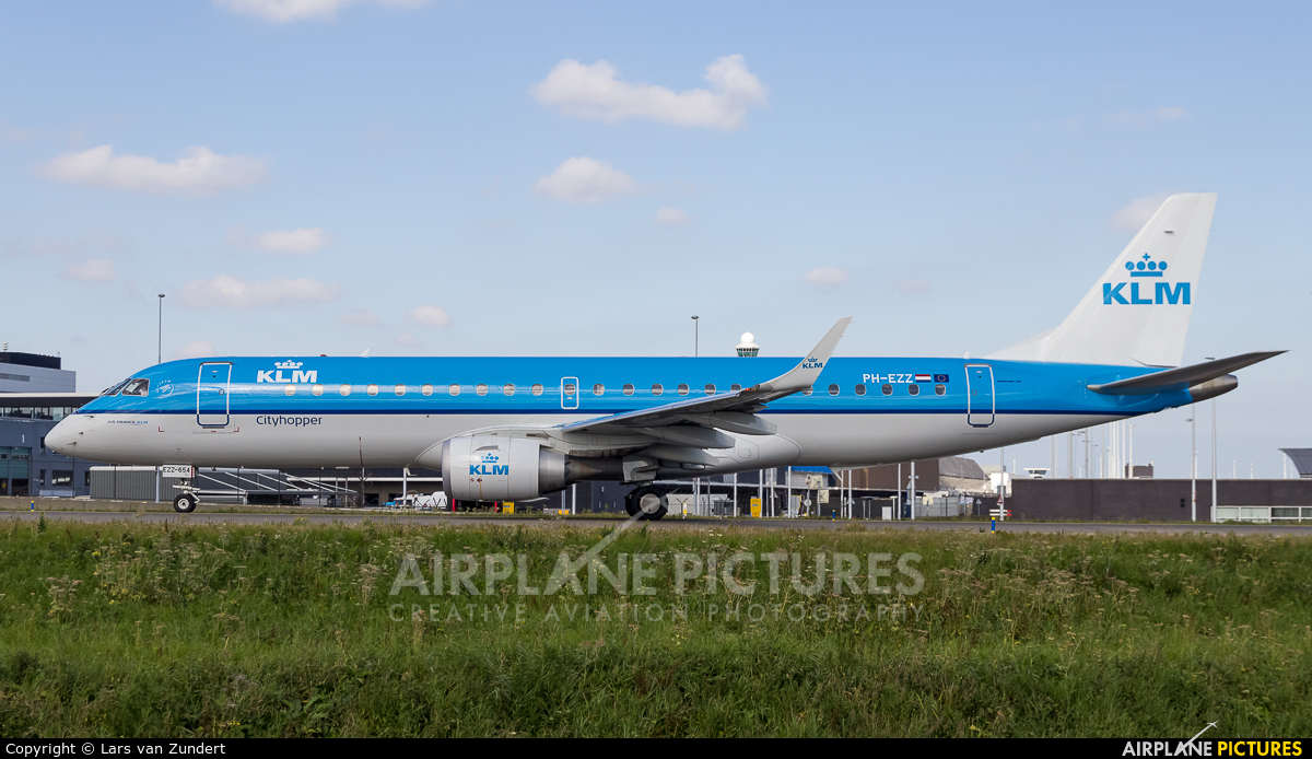 KLM Cityhopper PH-EZZ aircraft at Amsterdam - Schiphol