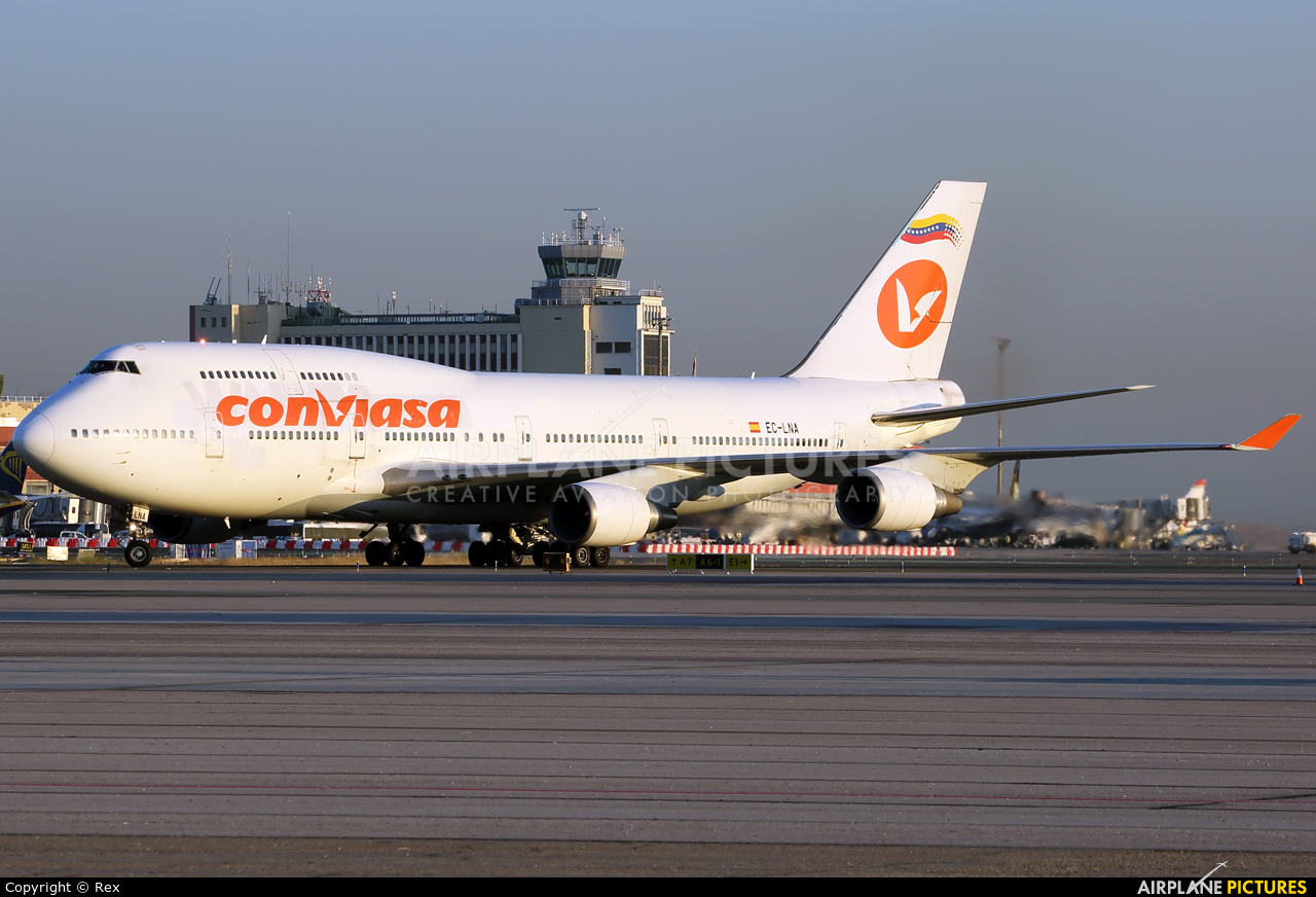 Conviasa EC-LNA aircraft at Madrid - Barajas