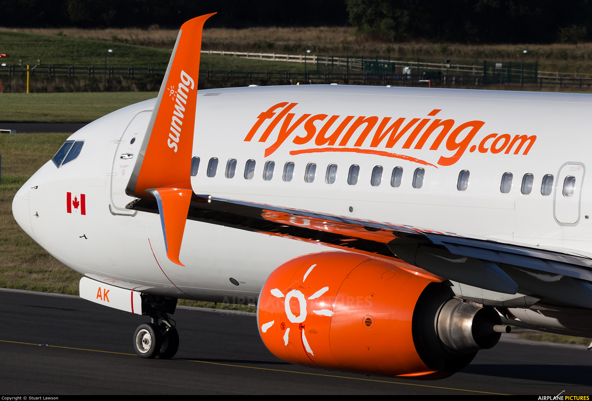 Sunwing Airlines C-FEAK aircraft at Birmingham