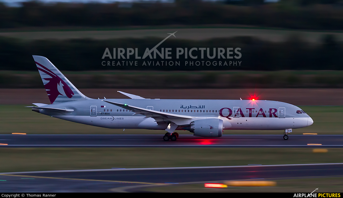 Qatar Airways A7-BDA aircraft at Vienna - Schwechat