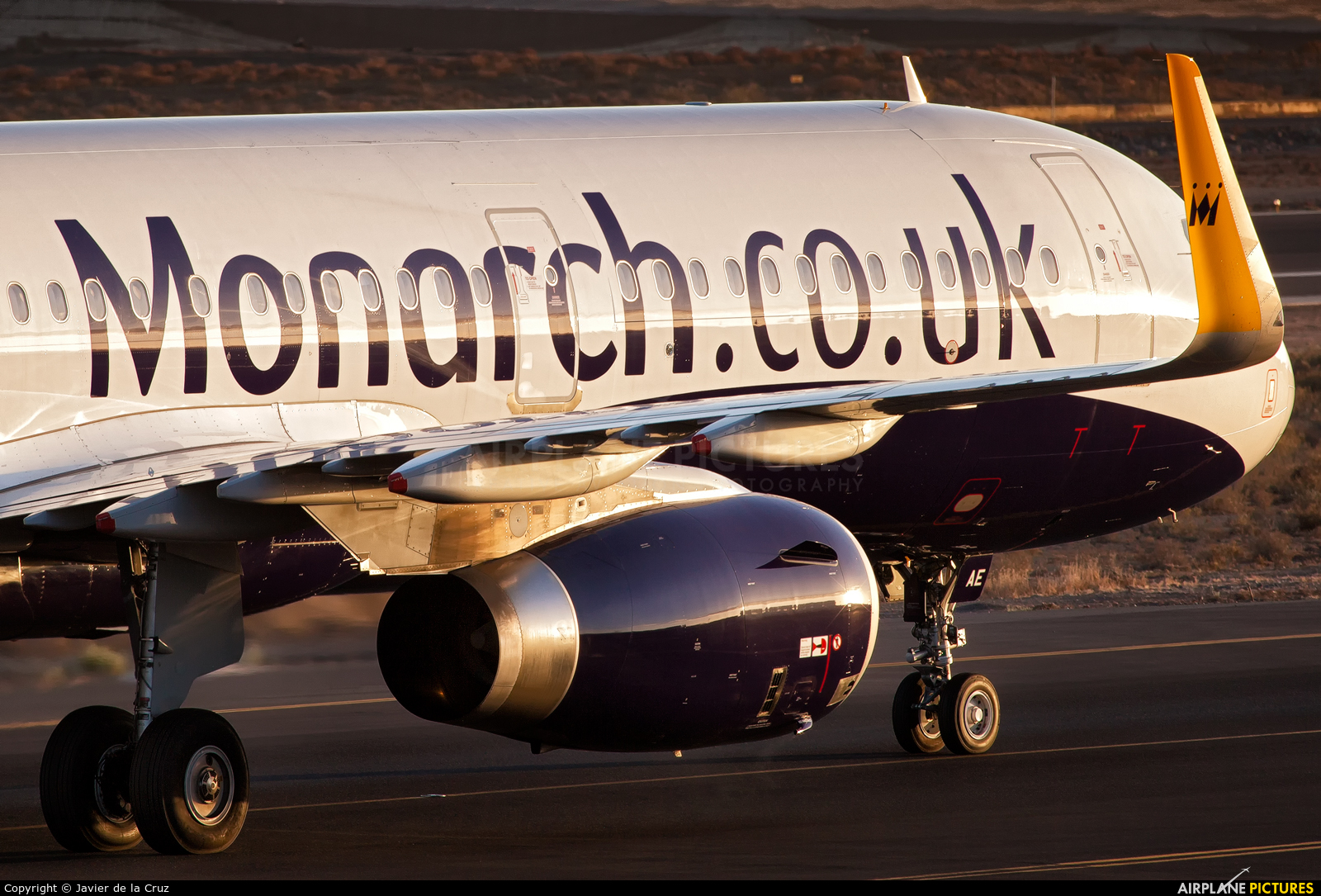 Monarch Airlines G-ZBAE aircraft at Tenerife Sur - Reina Sofia