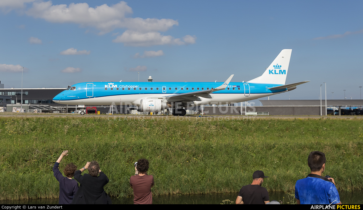 KLM PH-EZI aircraft at Amsterdam - Schiphol