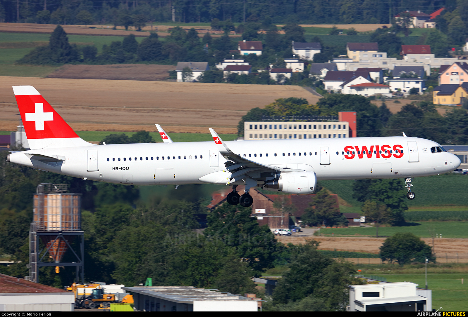 Swiss HB-IOO aircraft at Zurich