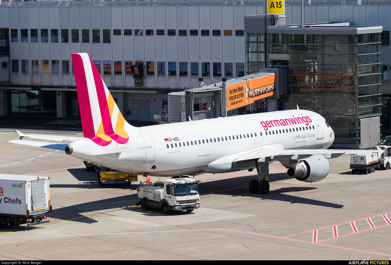 Germanwings D-AIQC aircraft at Düsseldorf