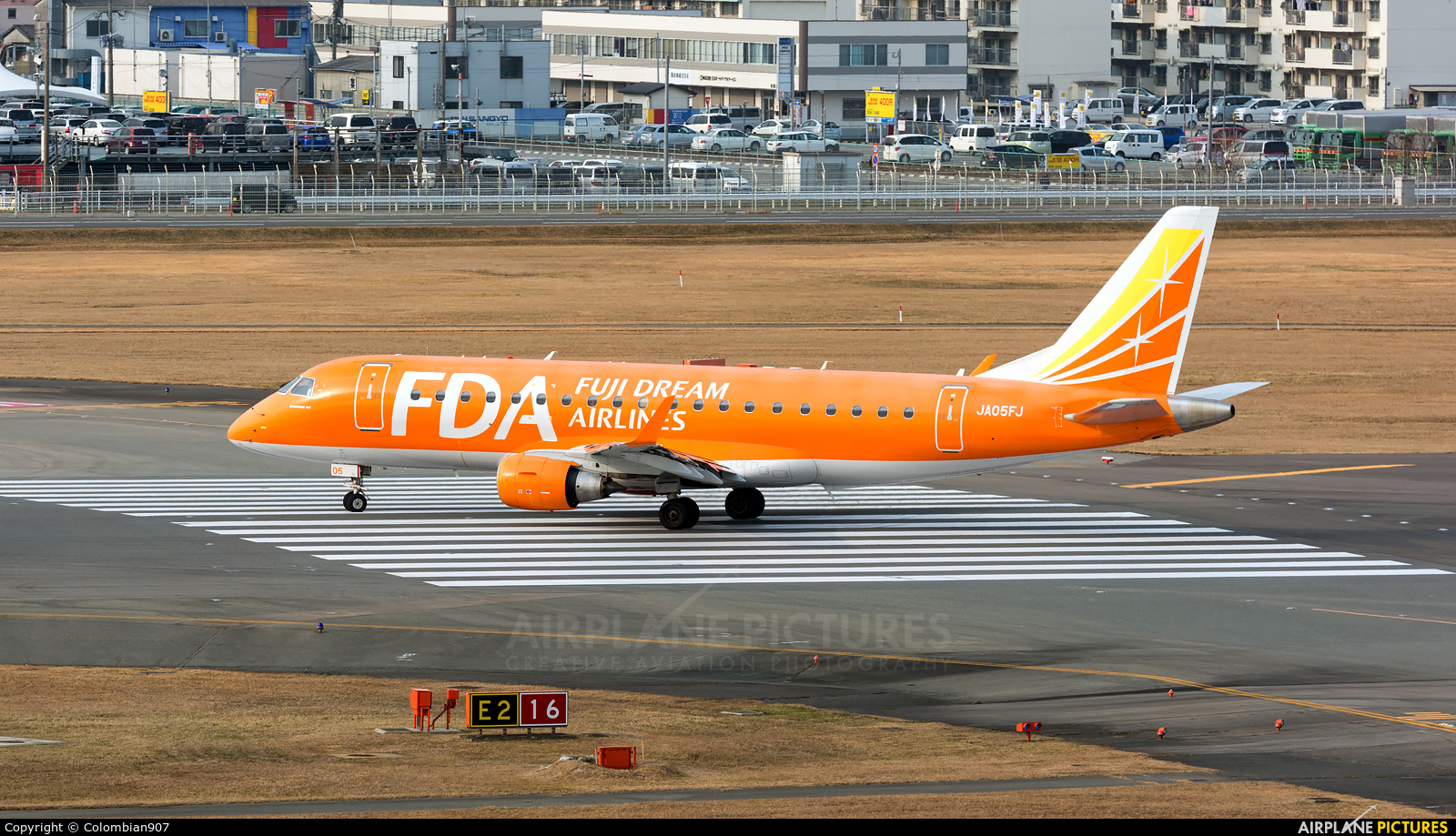 Fuji Dream Airlines JA05FJ aircraft at Fukuoka