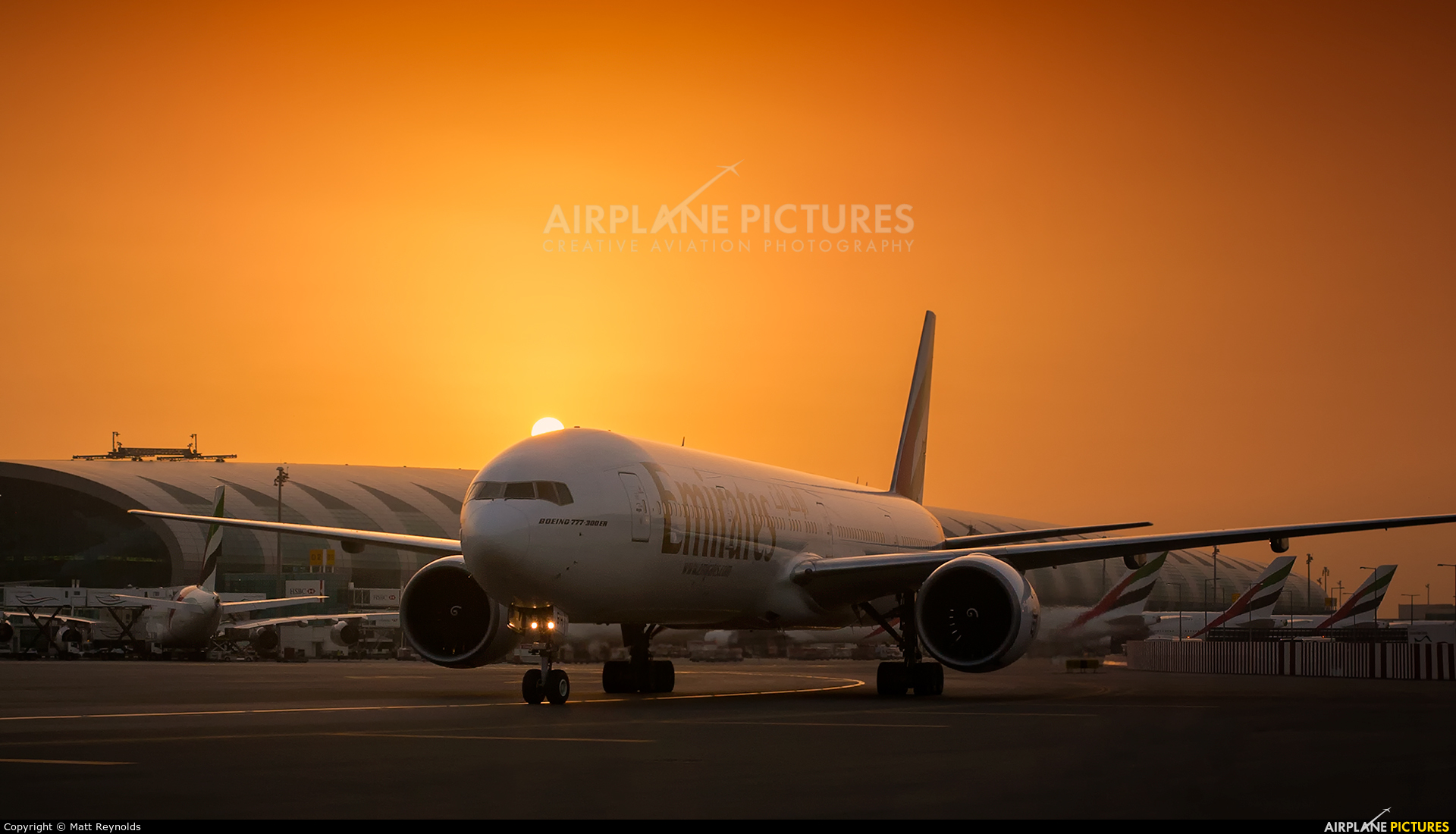 Emirates Airlines A6-EBH aircraft at Dubai Intl