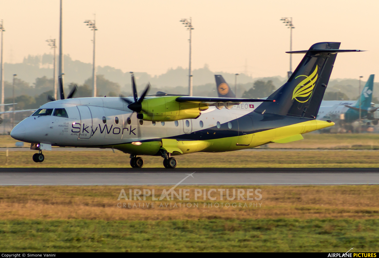 Sky Work Airlines HB-AEO aircraft at Munich