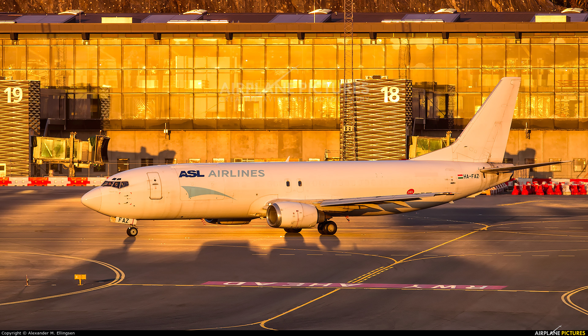 ASL Airlines HA-FAZ aircraft at Bergen - Flesland