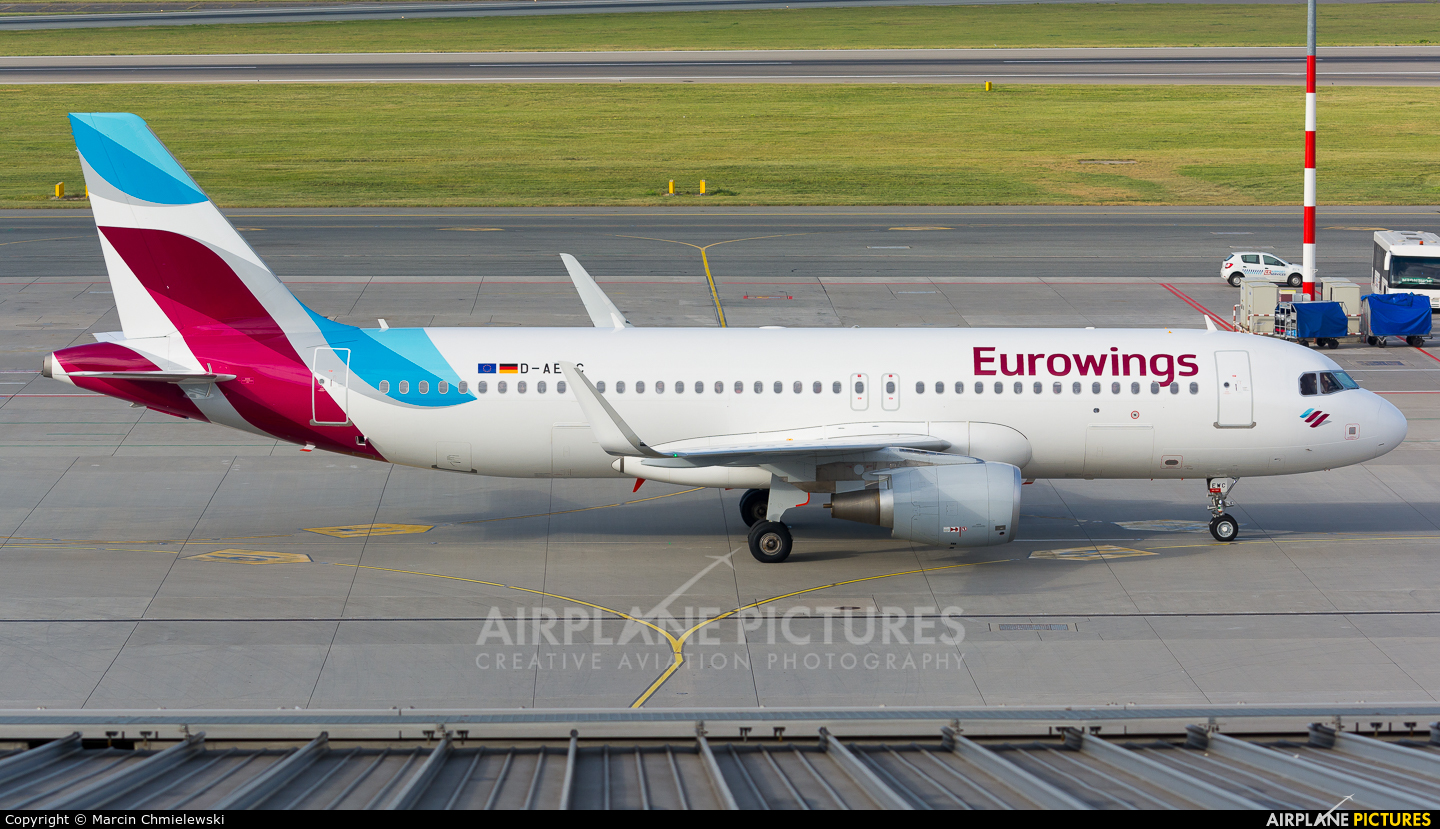 Eurowings D-AEWC aircraft at Warsaw - Frederic Chopin