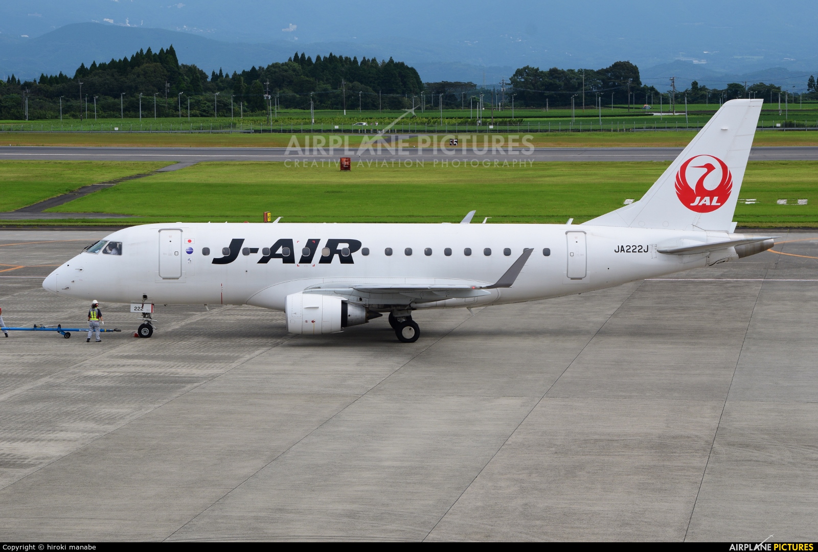 J-Air JA222J aircraft at Kagoshima