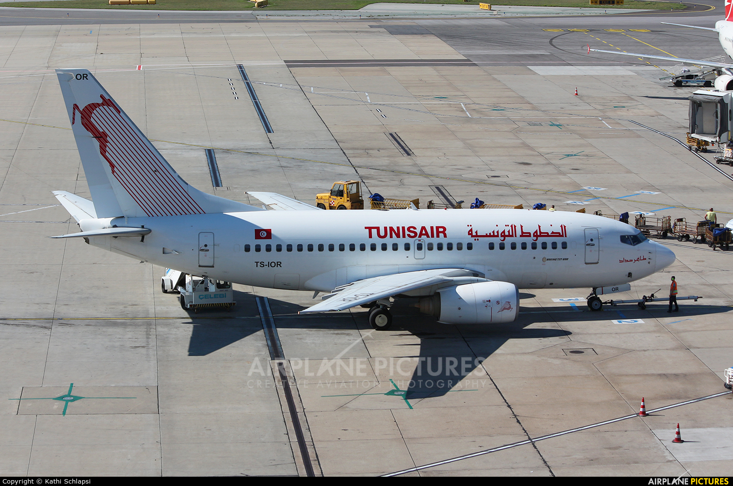 Tunisair TS-IOR aircraft at Vienna - Schwechat