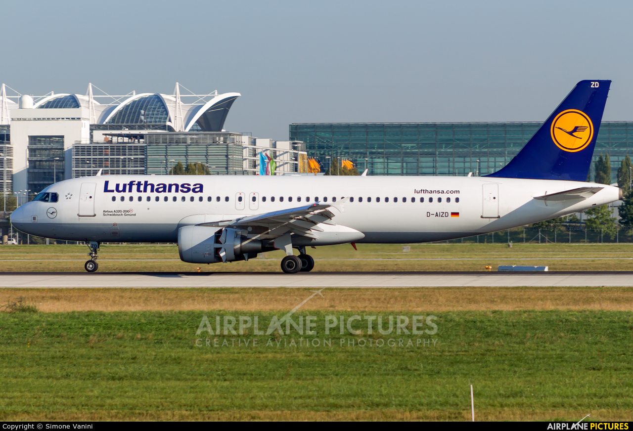 Lufthansa D-AIZD aircraft at Munich