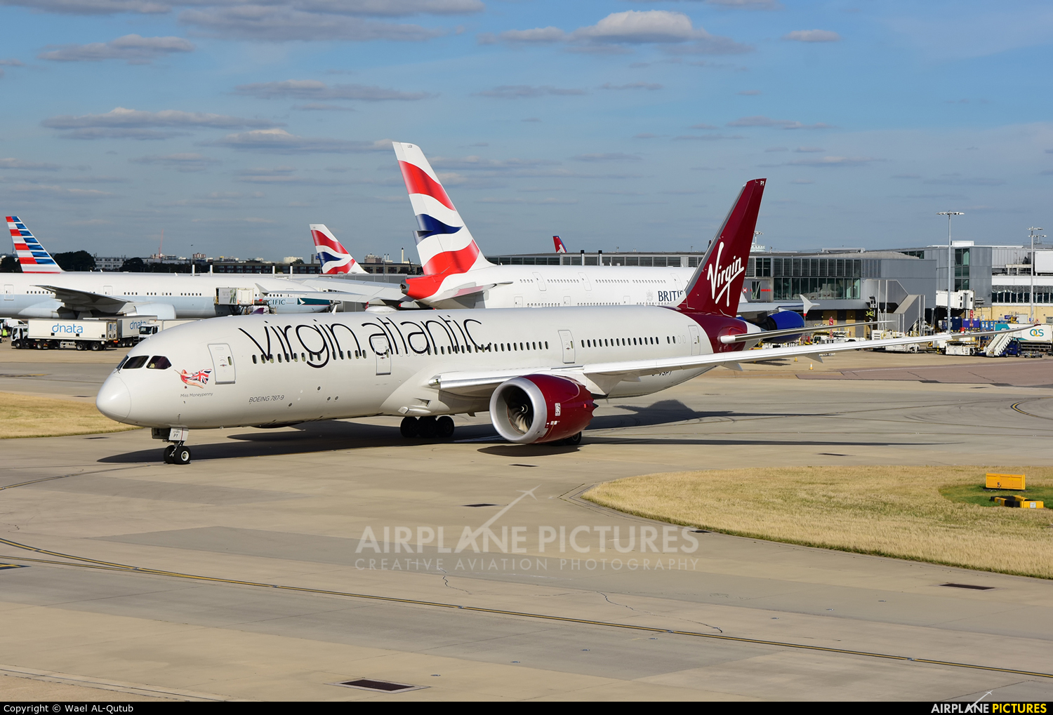 Virgin Atlantic G-VSPY aircraft at London - Heathrow