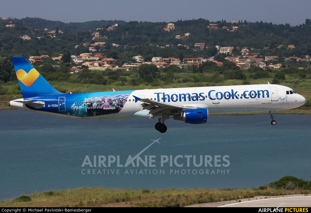 Thomas Cook G-TCDA aircraft at Corfu - Ioannis Kapodistrias