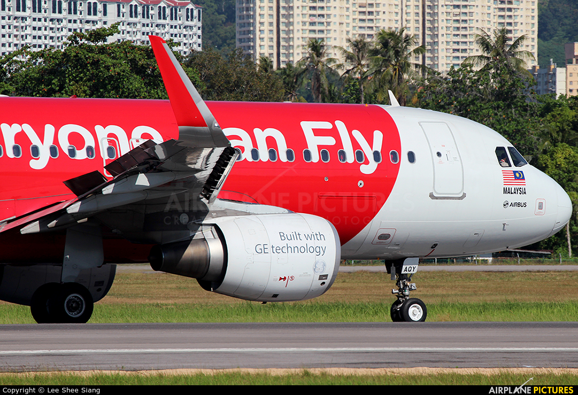 AirAsia (Malaysia) 9M-AQY aircraft at Penang Intl