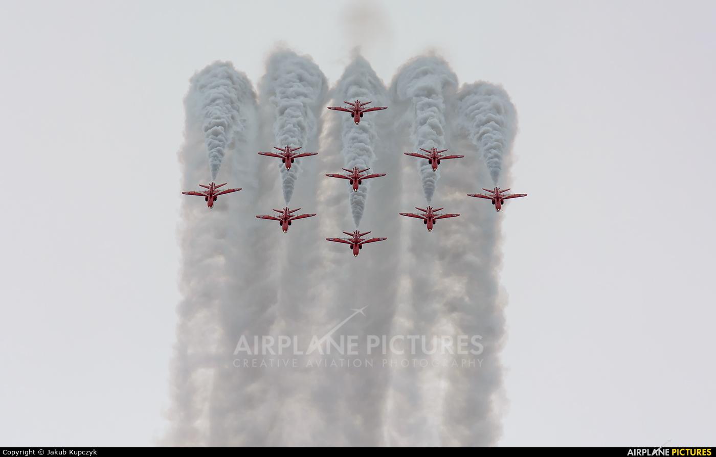 Royal Air Force "Red Arrows" - aircraft at Portrush - Off Airport