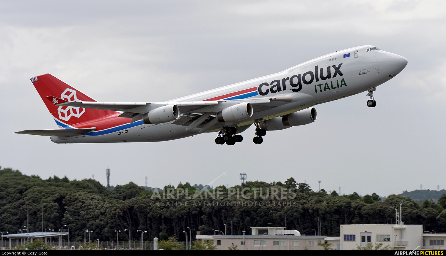 Cargolux Italia LX-YCV aircraft at Tokyo - Narita Intl