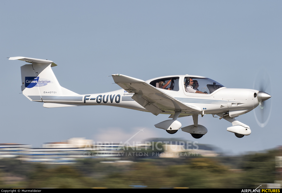 Private F-GUVQ aircraft at Cannes - Mandelieu