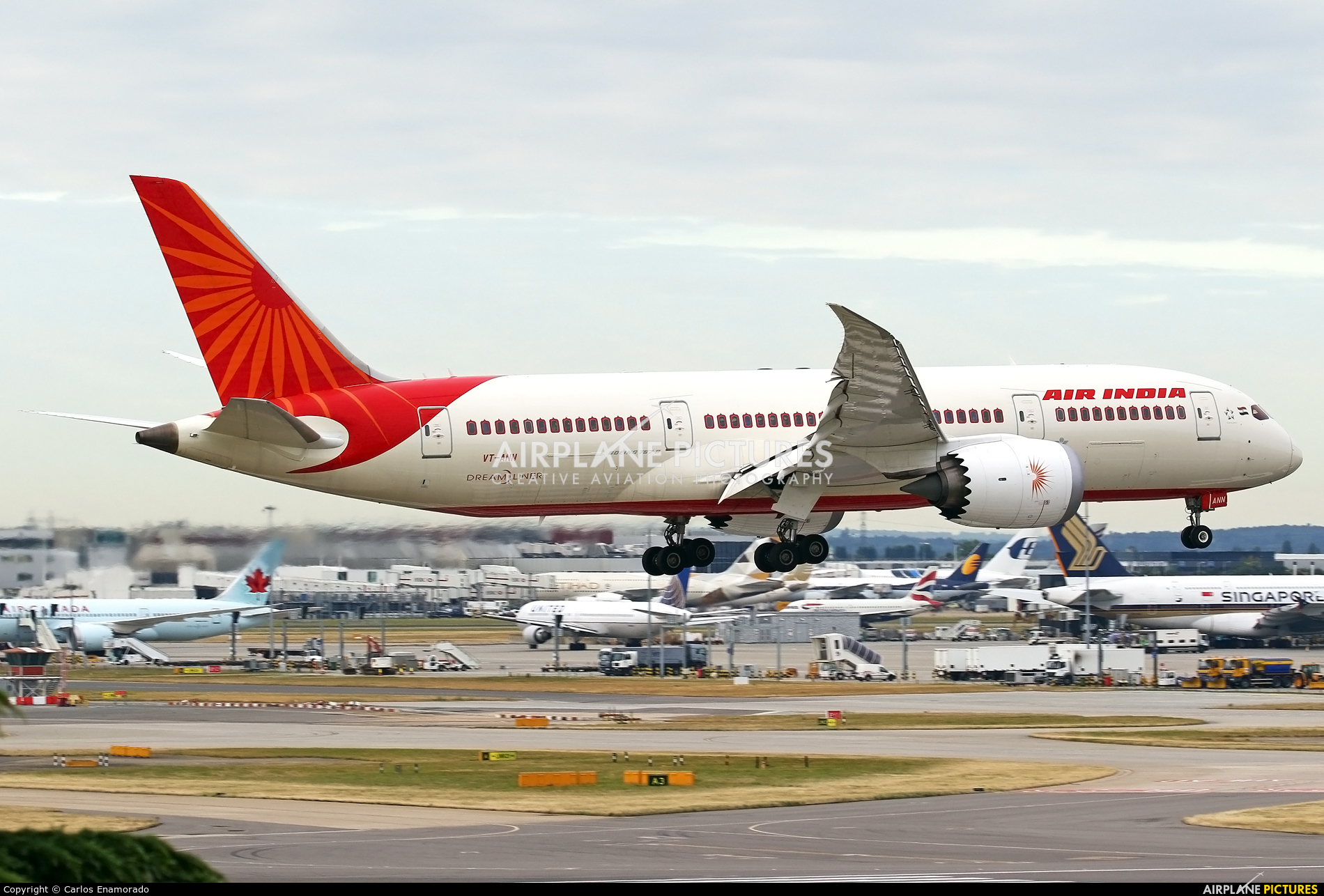 Air India VT-ANN aircraft at London - Heathrow