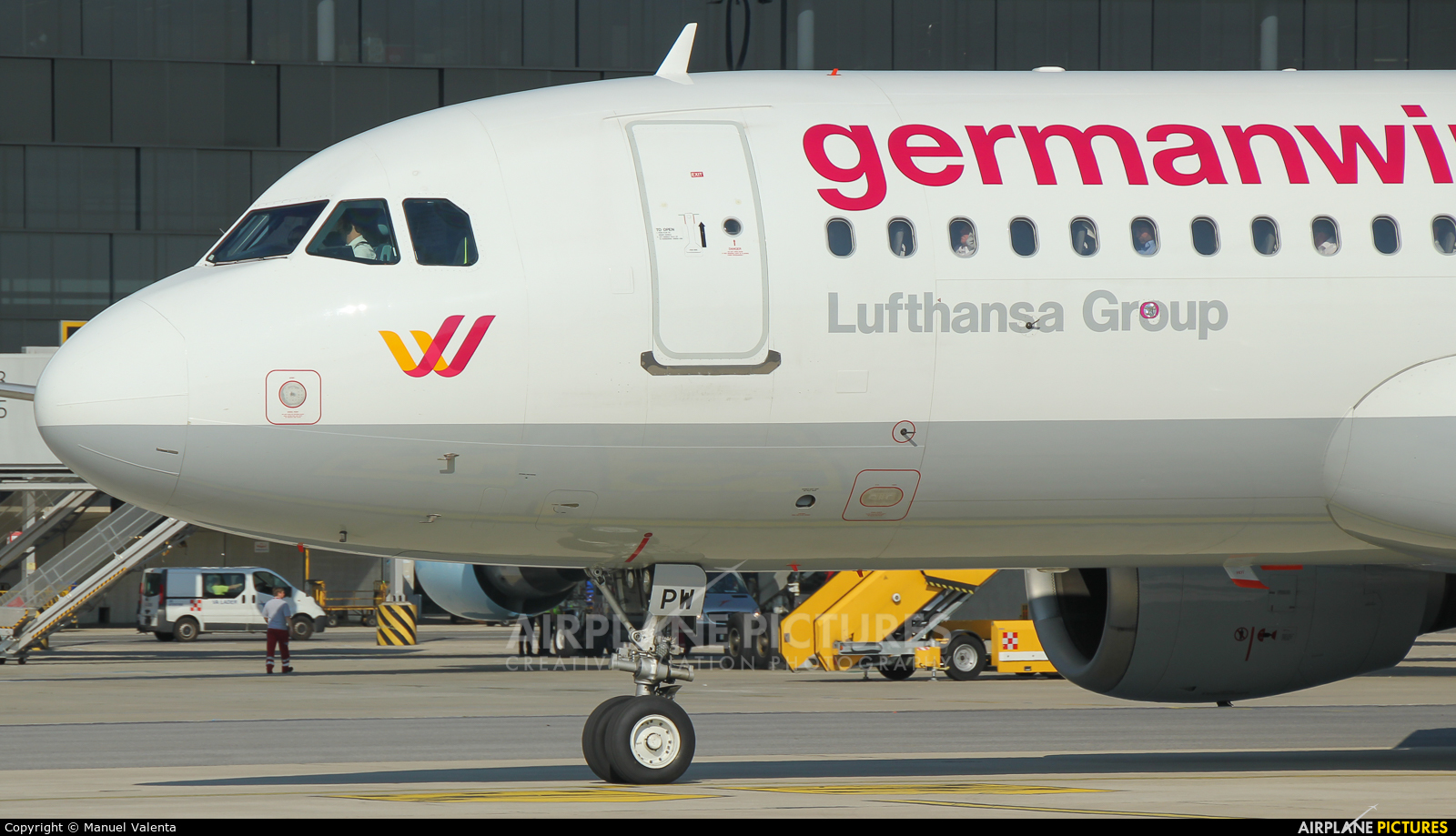 Germanwings D-AIPW aircraft at Vienna - Schwechat