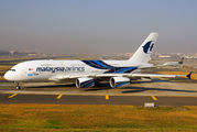 9M-MNF - Malaysia Airlines Airbus A380 aircraft