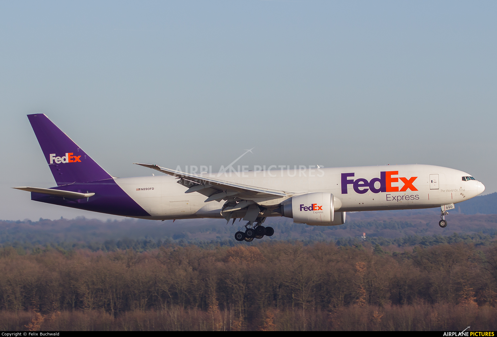 FedEx Federal Express N890FD aircraft at Cologne Bonn - Konrad Adenauer