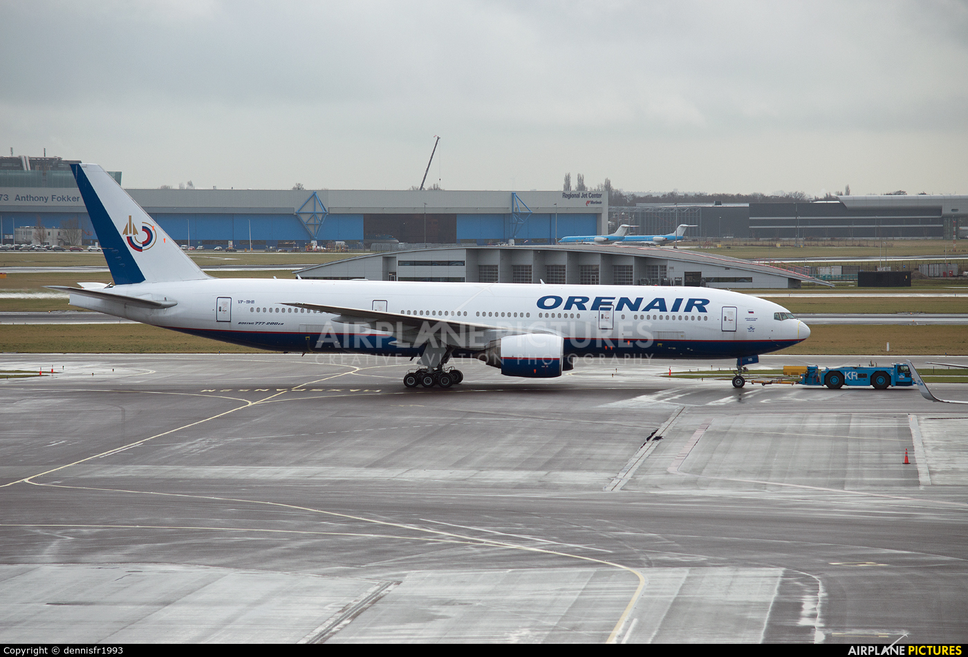 Orenair VP-BHB aircraft at Amsterdam - Schiphol
