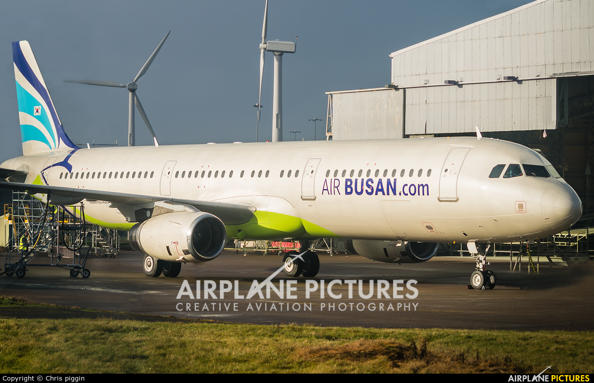Air Busan D-ANJA aircraft at East Midlands