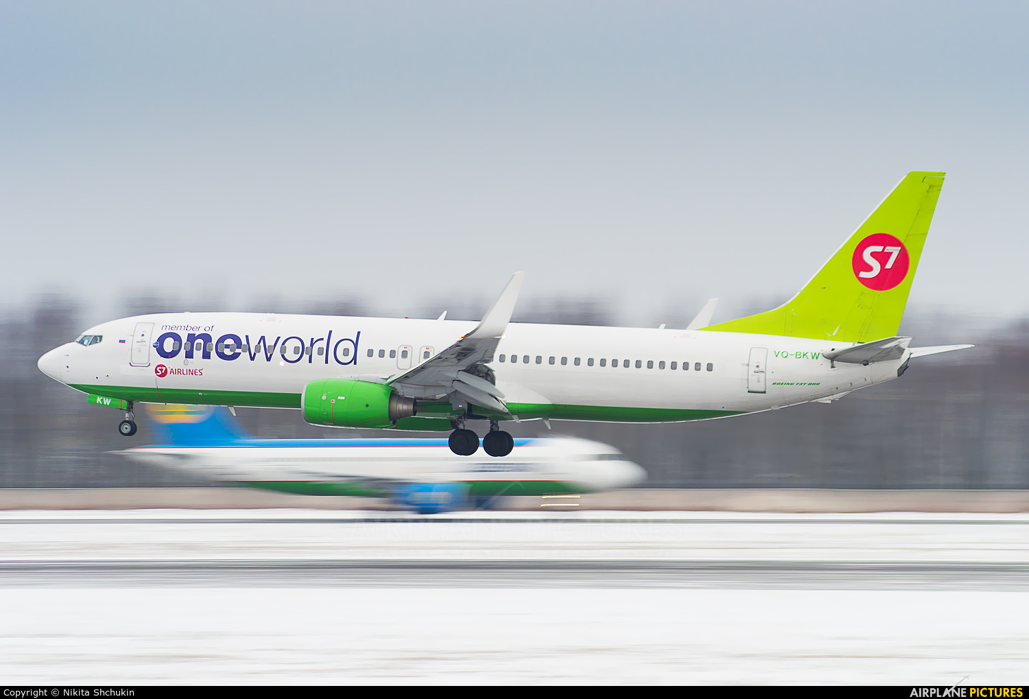 S7 Airlines VQ-BKW aircraft at St. Petersburg - Pulkovo