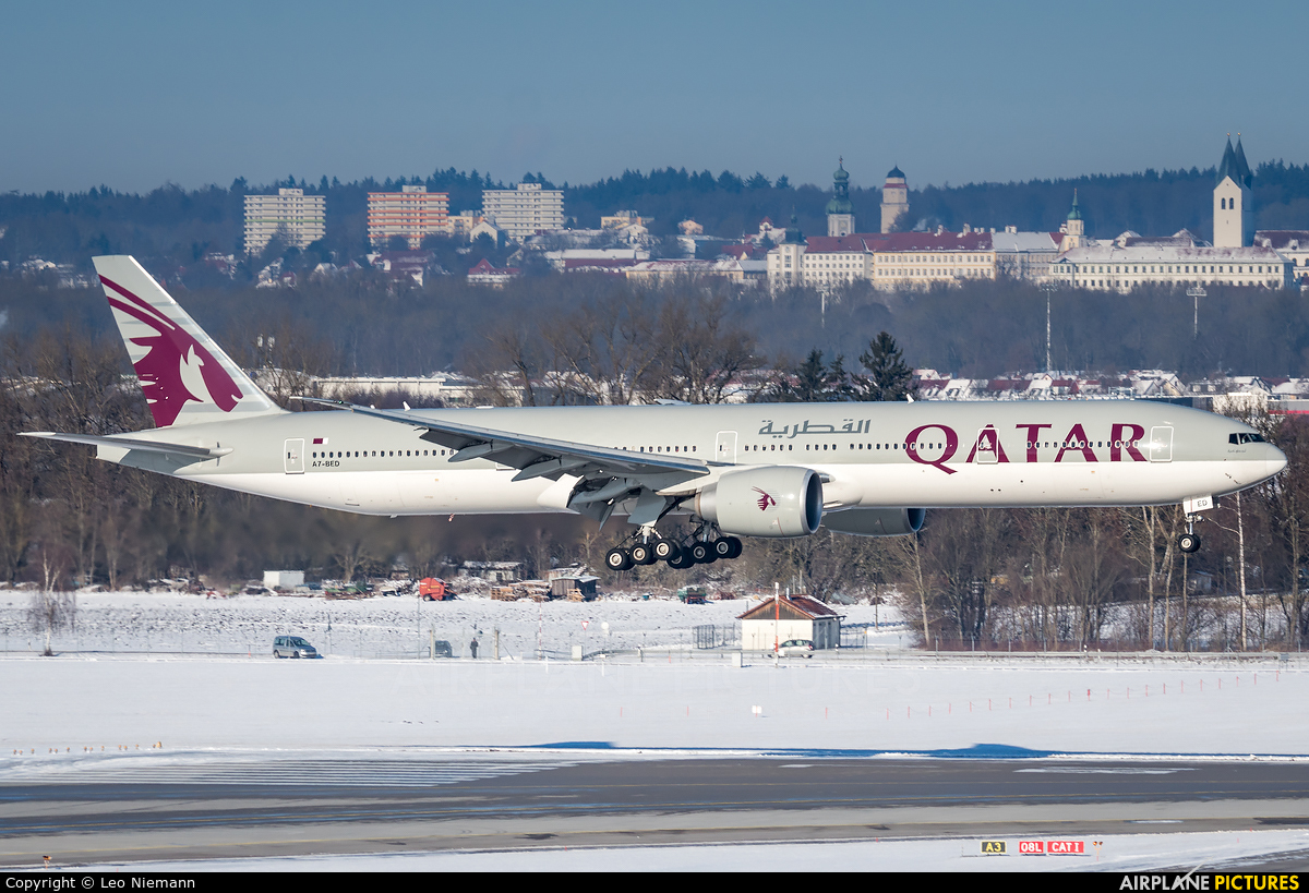 Qatar Airways A7-BED aircraft at Munich