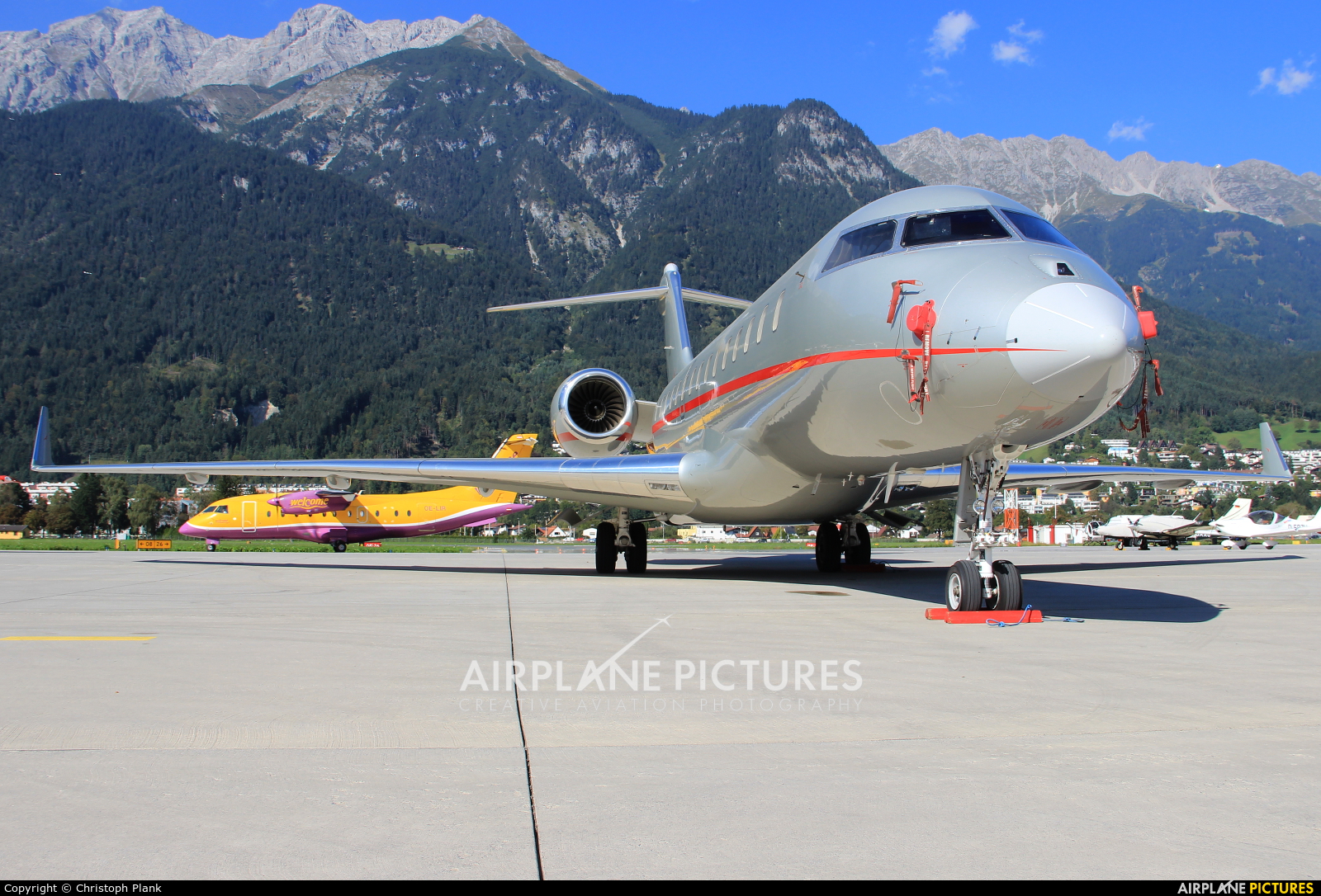 Vistajet 9H-VJR aircraft at Innsbruck