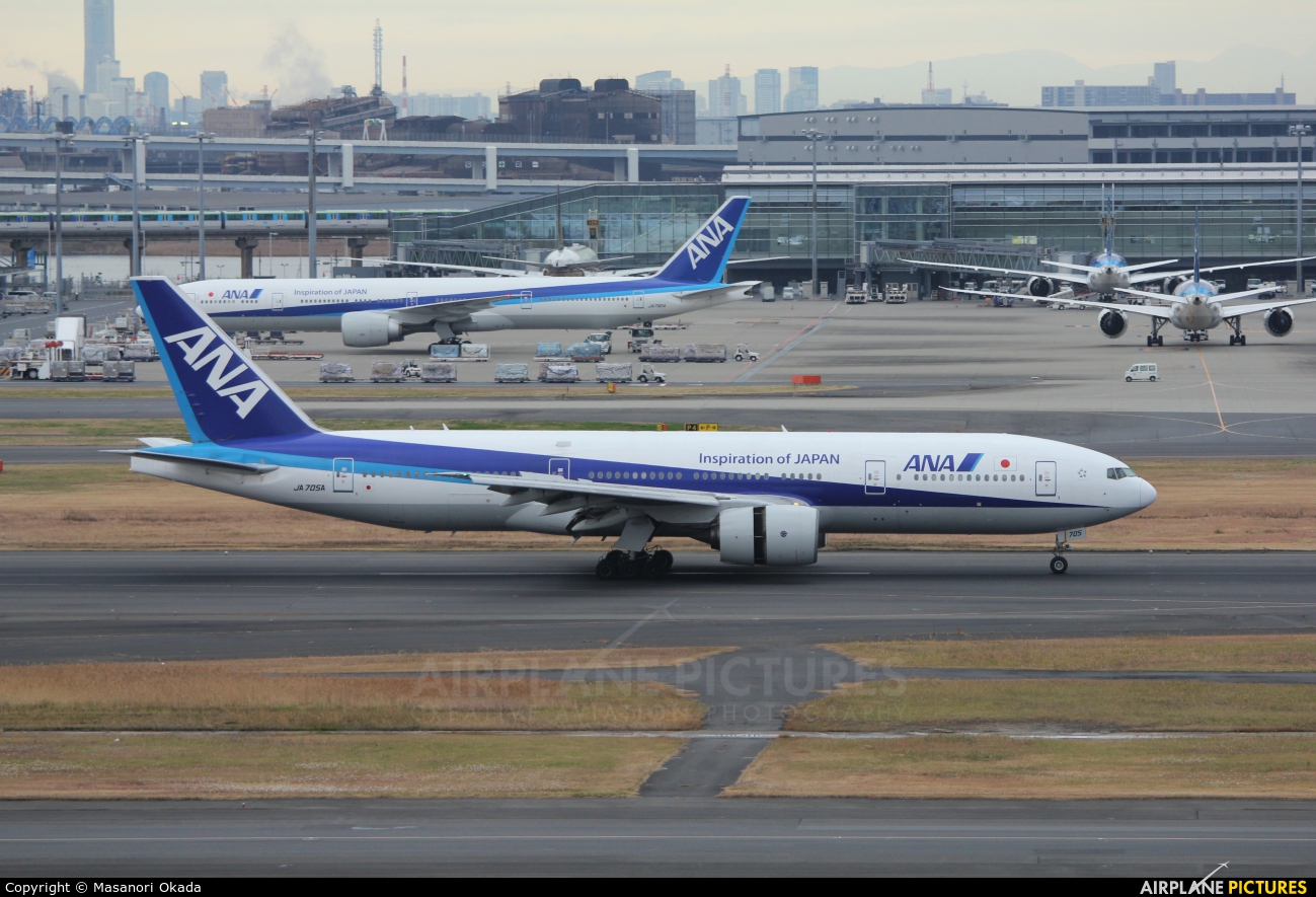 ANA - All Nippon Airways JA705A aircraft at Tokyo - Haneda Intl