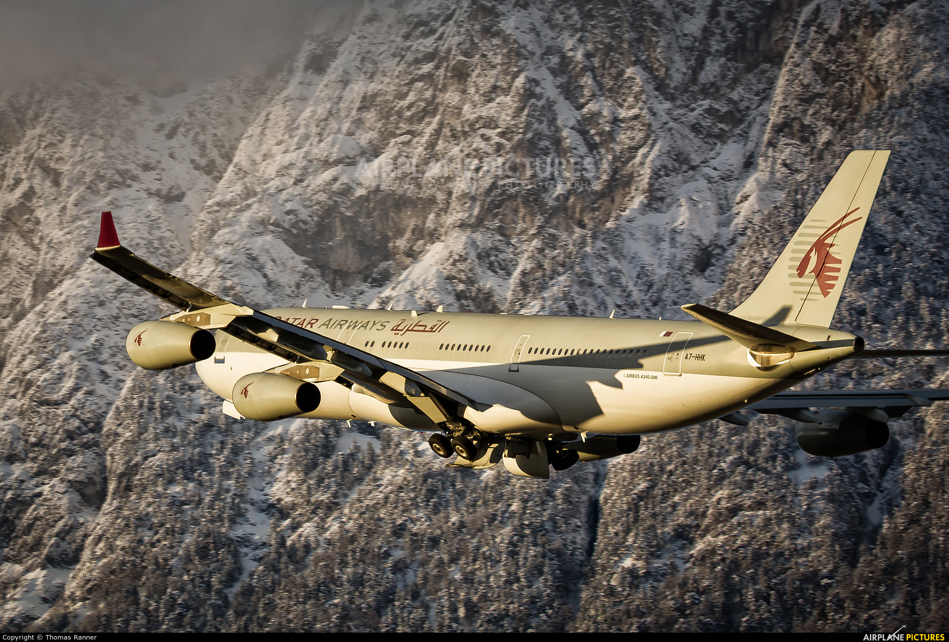 Qatar Amiri Flight A7-HHK aircraft at Innsbruck