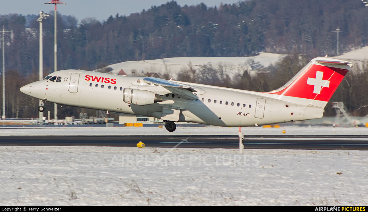 Swiss HB-IXT aircraft at Zurich