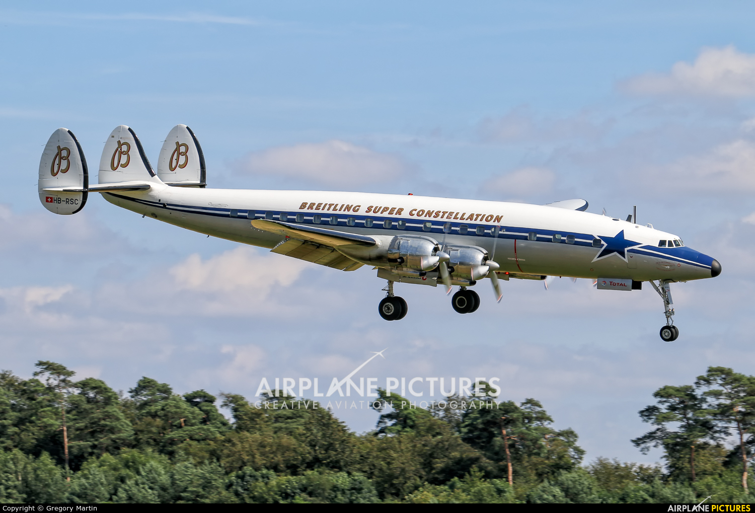Super Constellation Flyers HB-RSC aircraft at Luxembourg - Findel