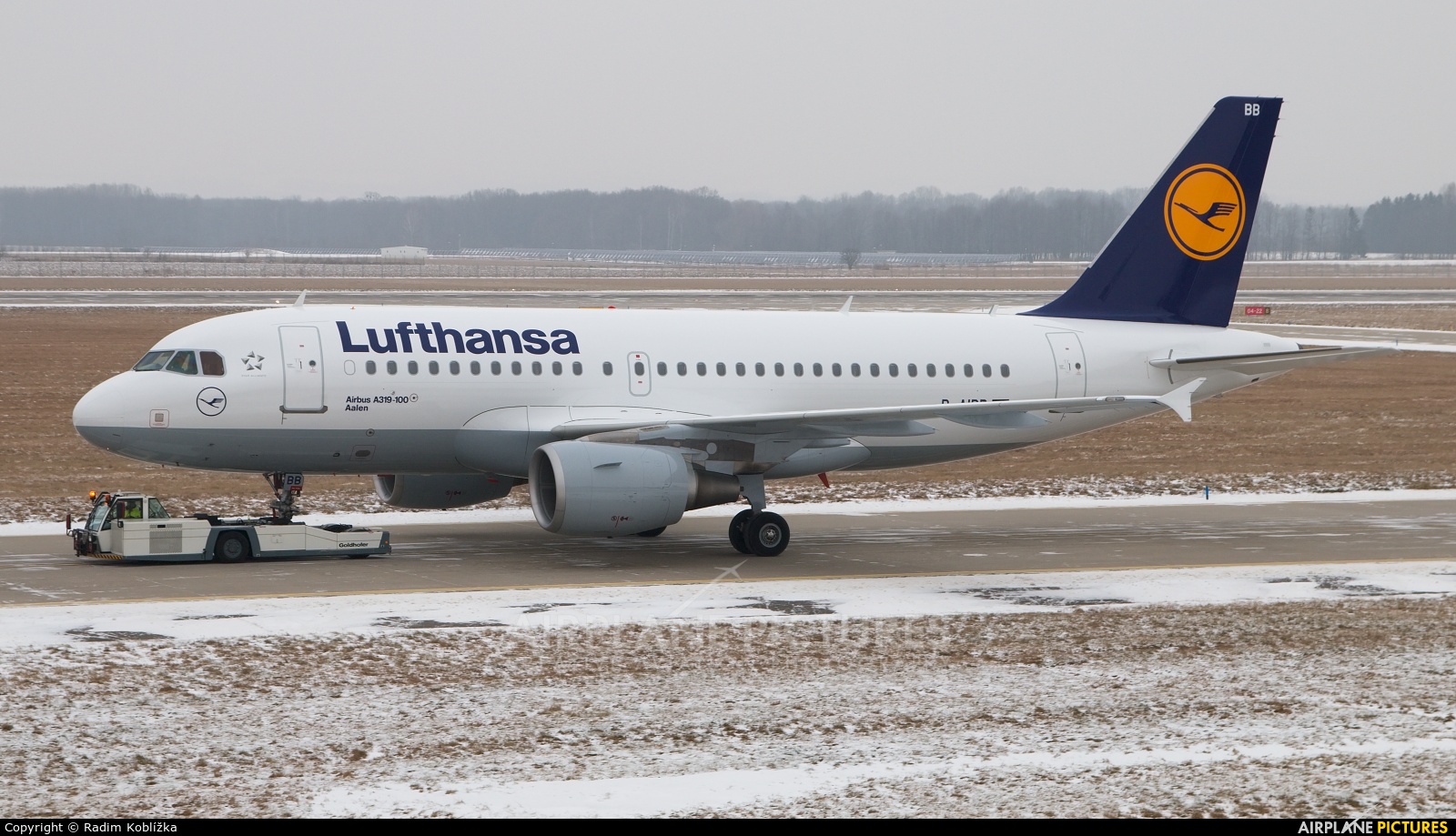 Lufthansa D-AIBB aircraft at Ostrava Mošnov