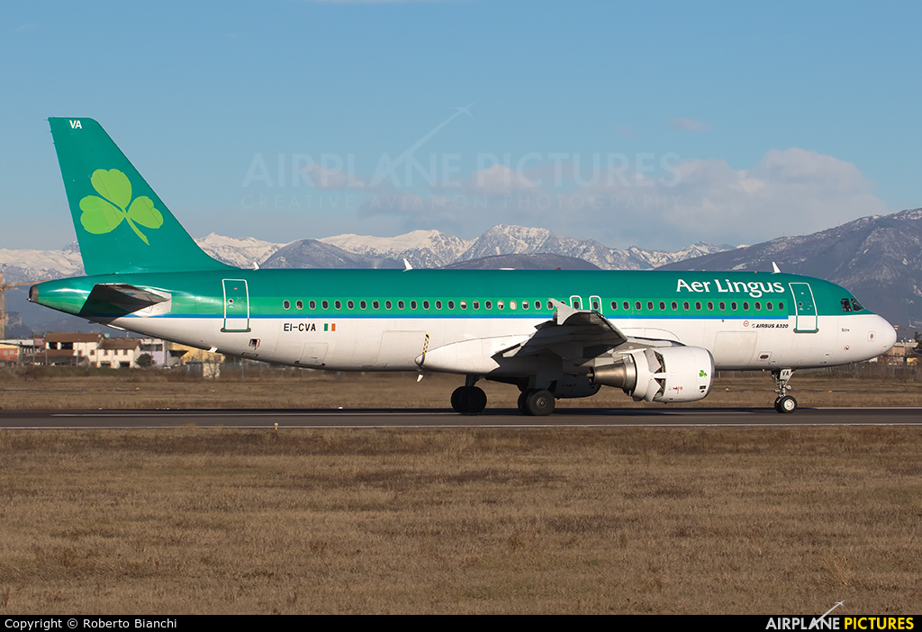 Aer Lingus EI-CVA aircraft at Verona - Villafranca