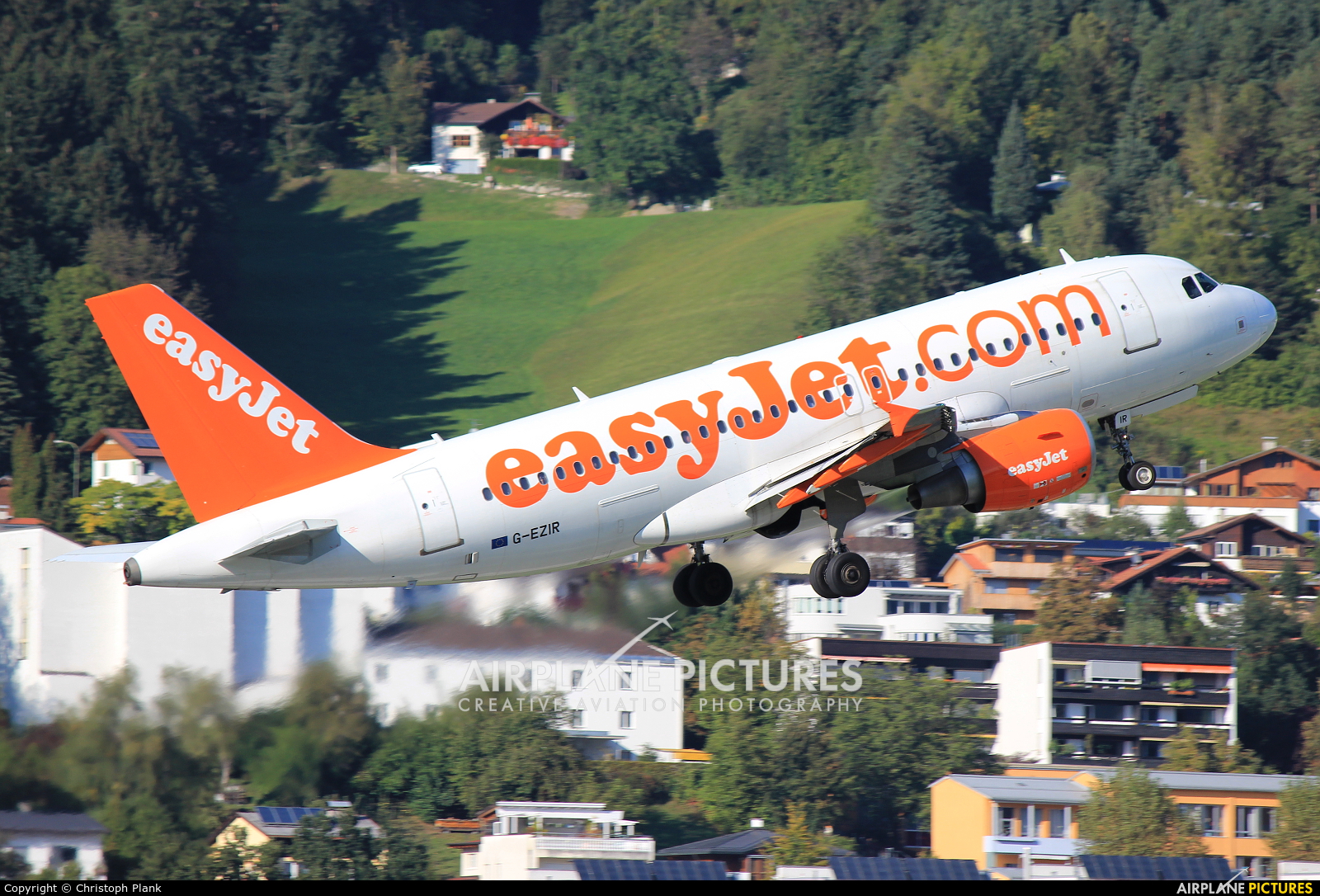 easyJet G-EZIR aircraft at Innsbruck