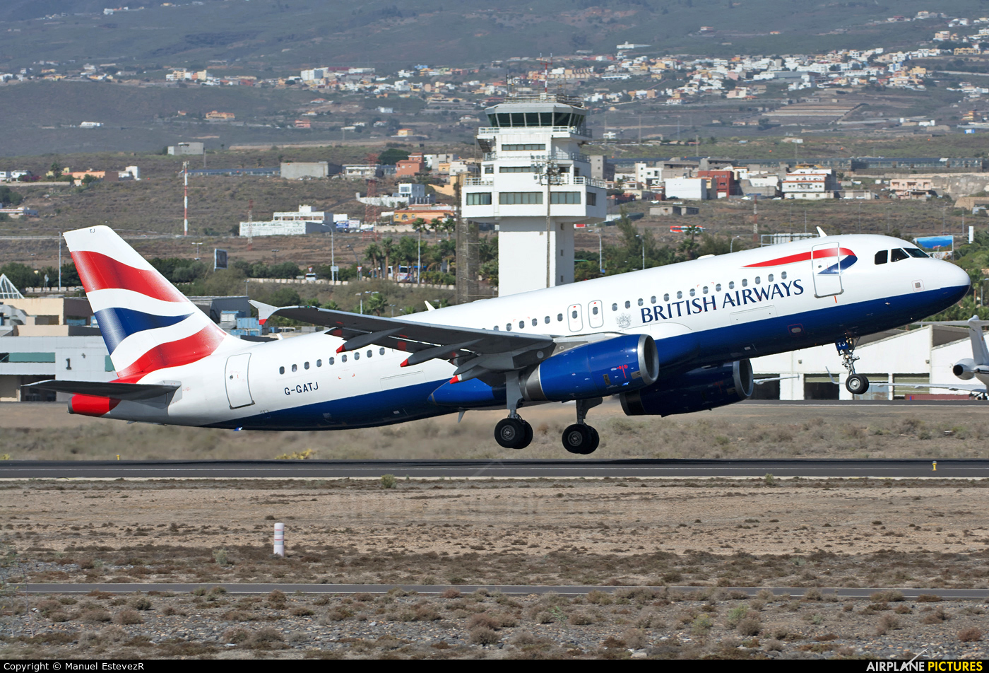 British Airways G-GATJ aircraft at Tenerife Sur - Reina Sofia